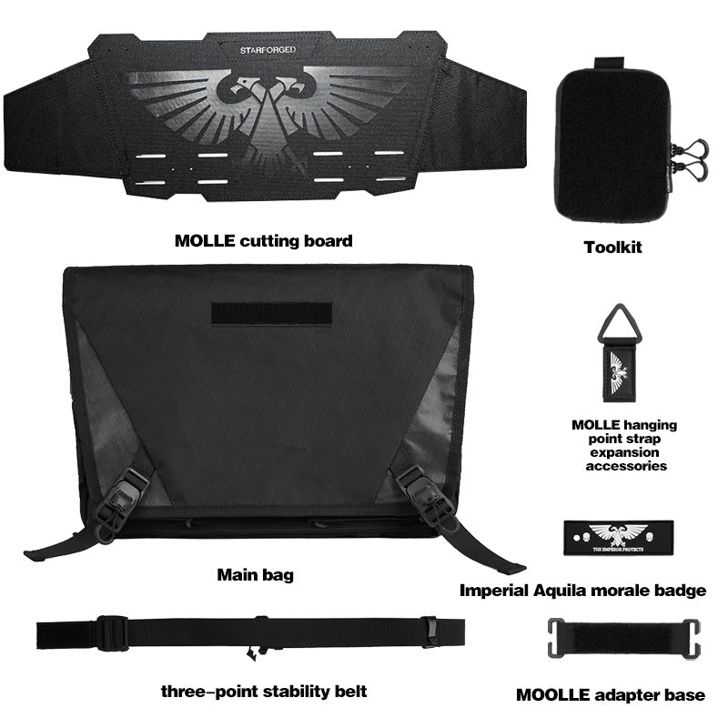 Starforged “Imperium Mailer Bag ” Elementary Level Outdoor Waterproof Backpack Warhammer 40K Multifunctional Shoulder Bag Other